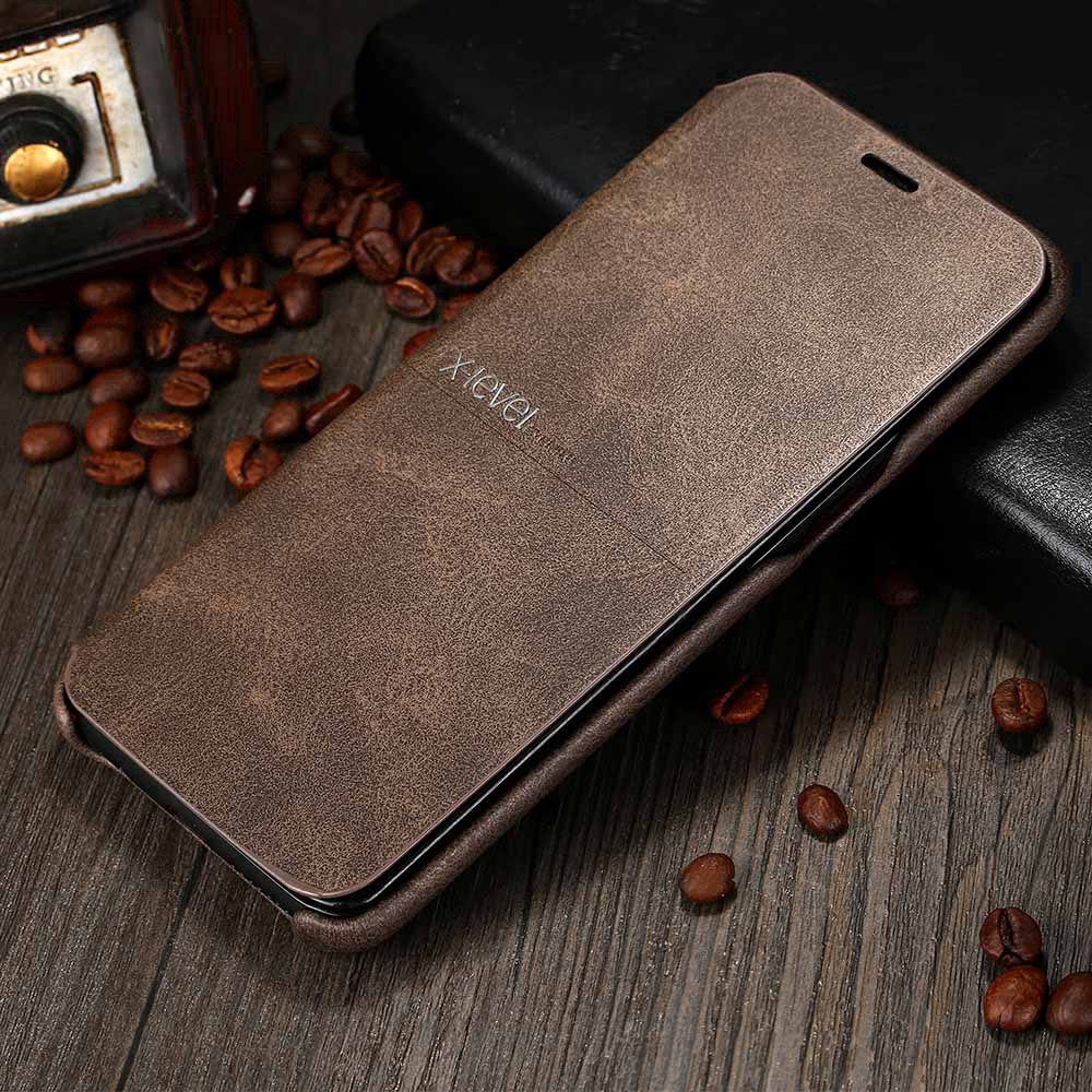 Bao da điện thoại nắp lật màu trơn cho iPhone 6/6s/6p/6sp/7/7p/8/8p/X | BigBuy360 - bigbuy360.vn