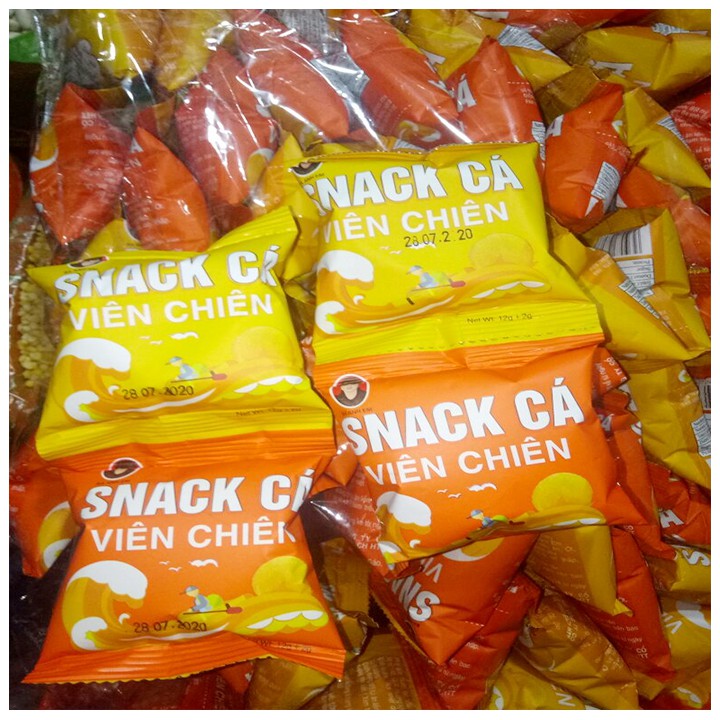 10 gói cá viên chiên giòn tan - đồ ăn vặt tuổi thơ