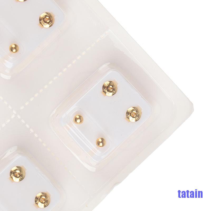 [Hàng mới về] Set 12 chốt chặn bông tai làm từ thép an toàn sức khỏe