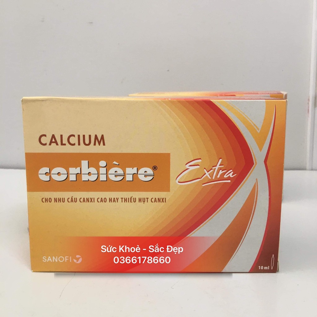 Canxi Calcium Corbiere 5ml , 10ml hộp 30 ống