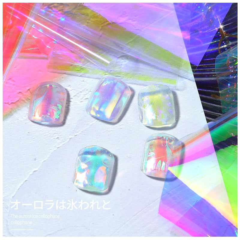 Giấy Thủy Tinh Trang Trí Nail - 5*20Cm