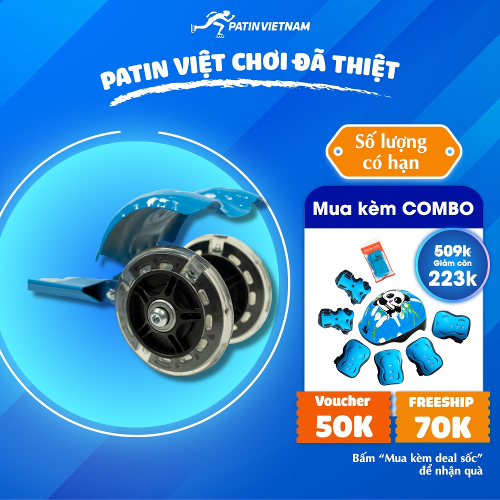 Xe Trượt Scooter Giá Rẻ 951 CENTOSY - Tăng Chỉnh 3 Nấc, Bánh Phát Sáng Cho Bé Từ 2 Tuổi