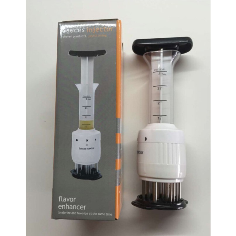 Dụng cụ chần thịt + bơm ướp mềm thịt