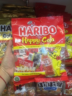 Kẹo dẻo Haribo cola 200g( nhiều gói nhỏ)