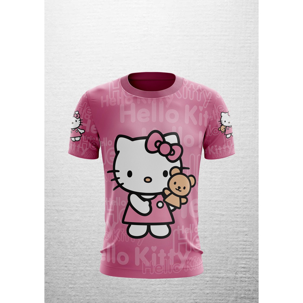 Áo Thun JERSEY HELLO KITTY - 002 (Người Lớn &amp; Trẻ Em)