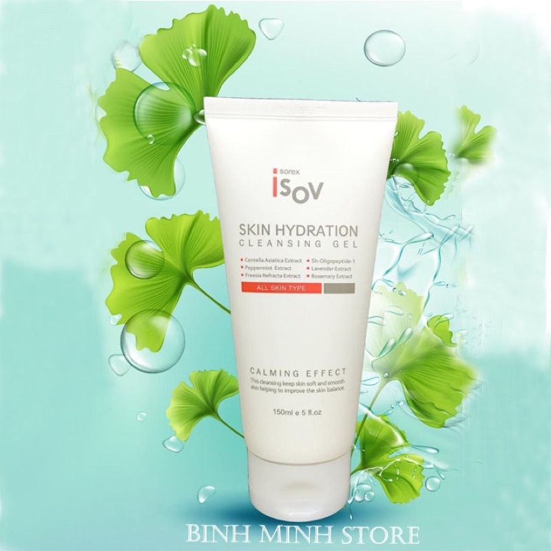 Sữa rửa mặt tẩy trang ISOV Skin Hydration Cleasing Ge