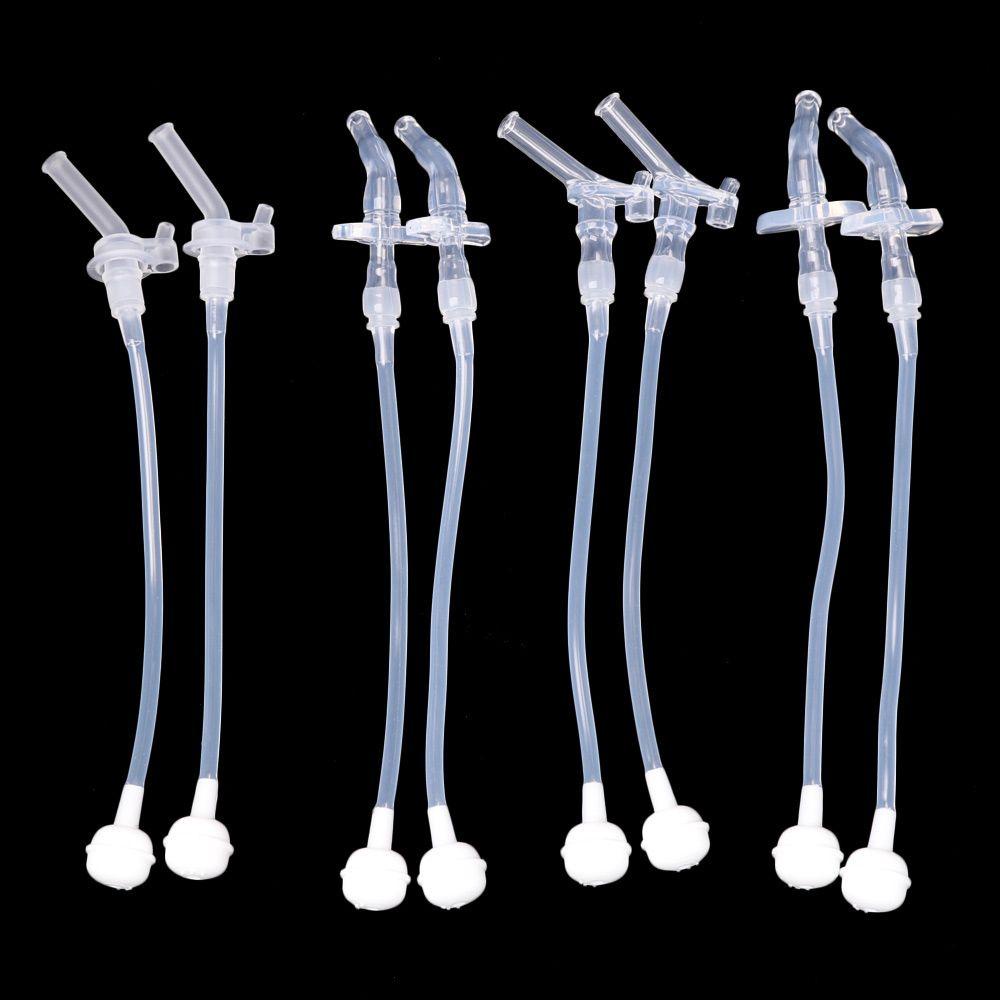 HS Set 10 Ống Hút Bằng Silicone Cho Bình Sữa Em Bé