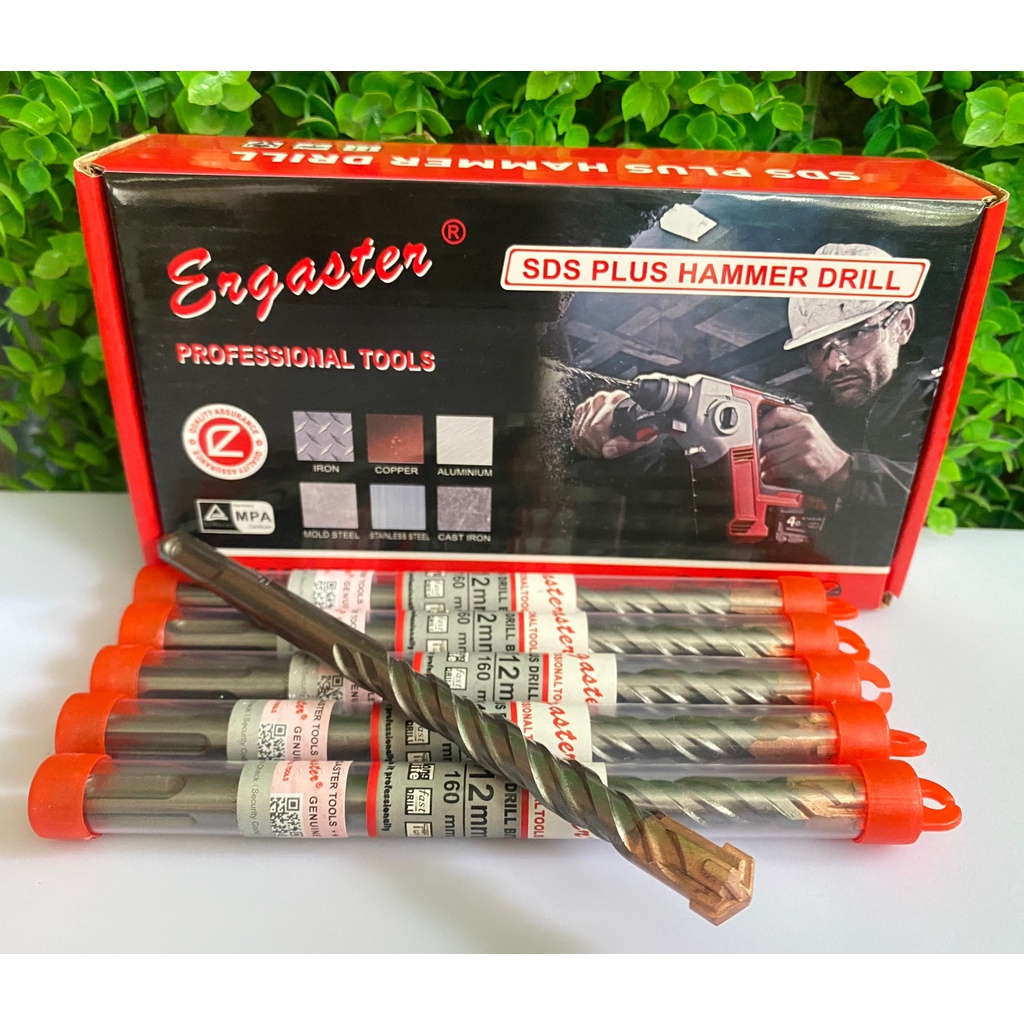 Mũi khoan bê tông 4 cạnh Ergaster đầu gài tự động 110mm