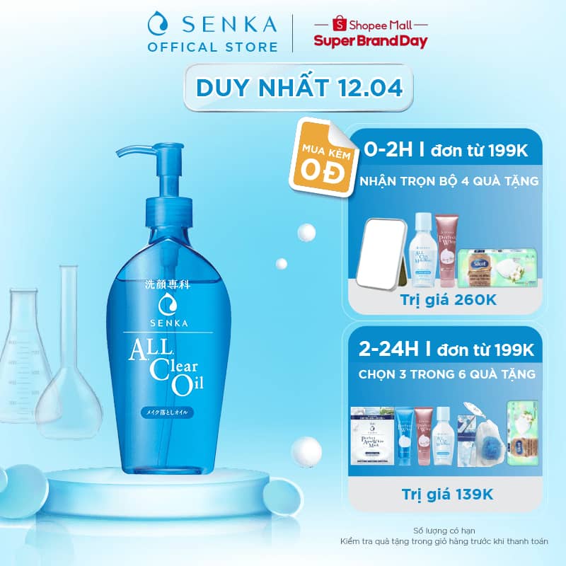 Dầu tẩy trang Senka All Clear Oil 230ml (Mới)_14847