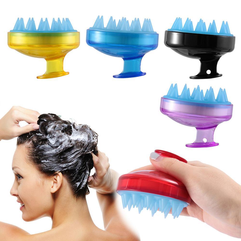 Dụng Cụ Mát Xa Da Đầu Bằng Silicone 5 Màu Tùy Chọn Tiện Dụng Cho Spa
