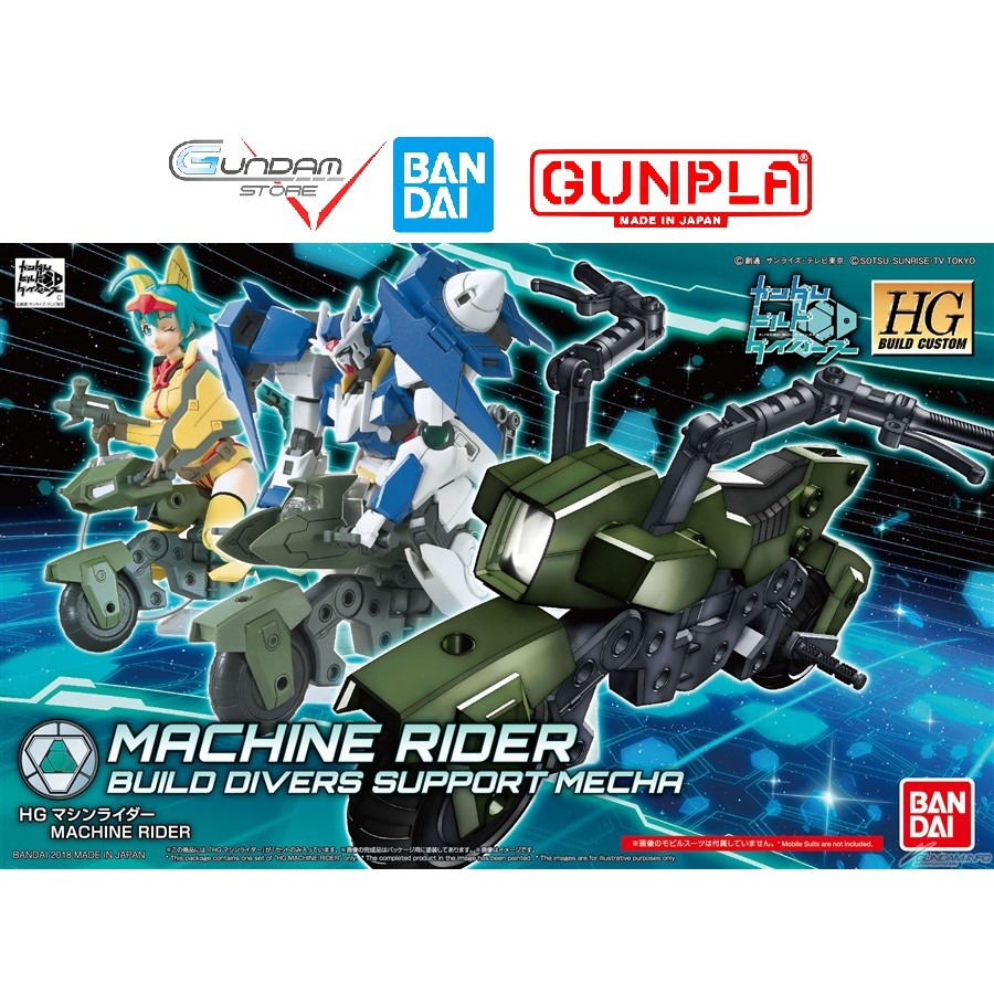 Gundam Bandai Hg Machine Rider 1/144 Hgbd Build Divers Mô Hình Nhựa Đồ Chơi Lắp Ráp Anime Nhật