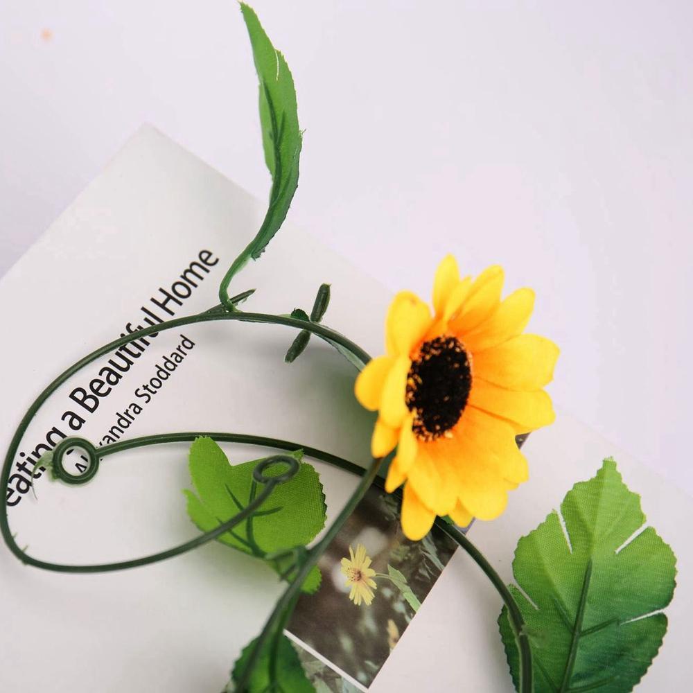 JANE Hoa Hướng Dương Giả Bằng Nhựa Dùng Trang Trí