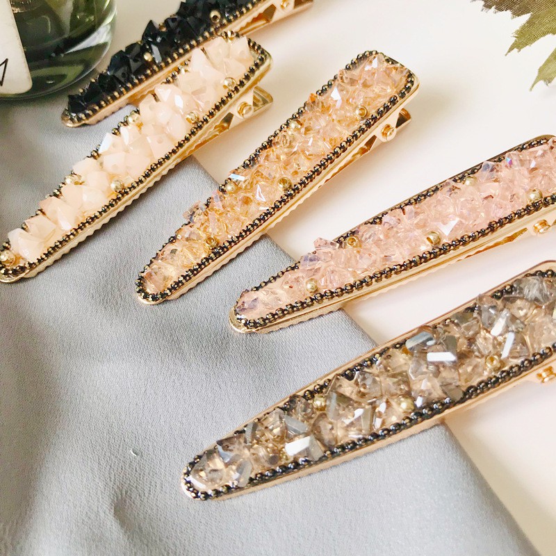Kẹp Tóc Đính Đá Pha Lê Sang Trọng Quý Phái
