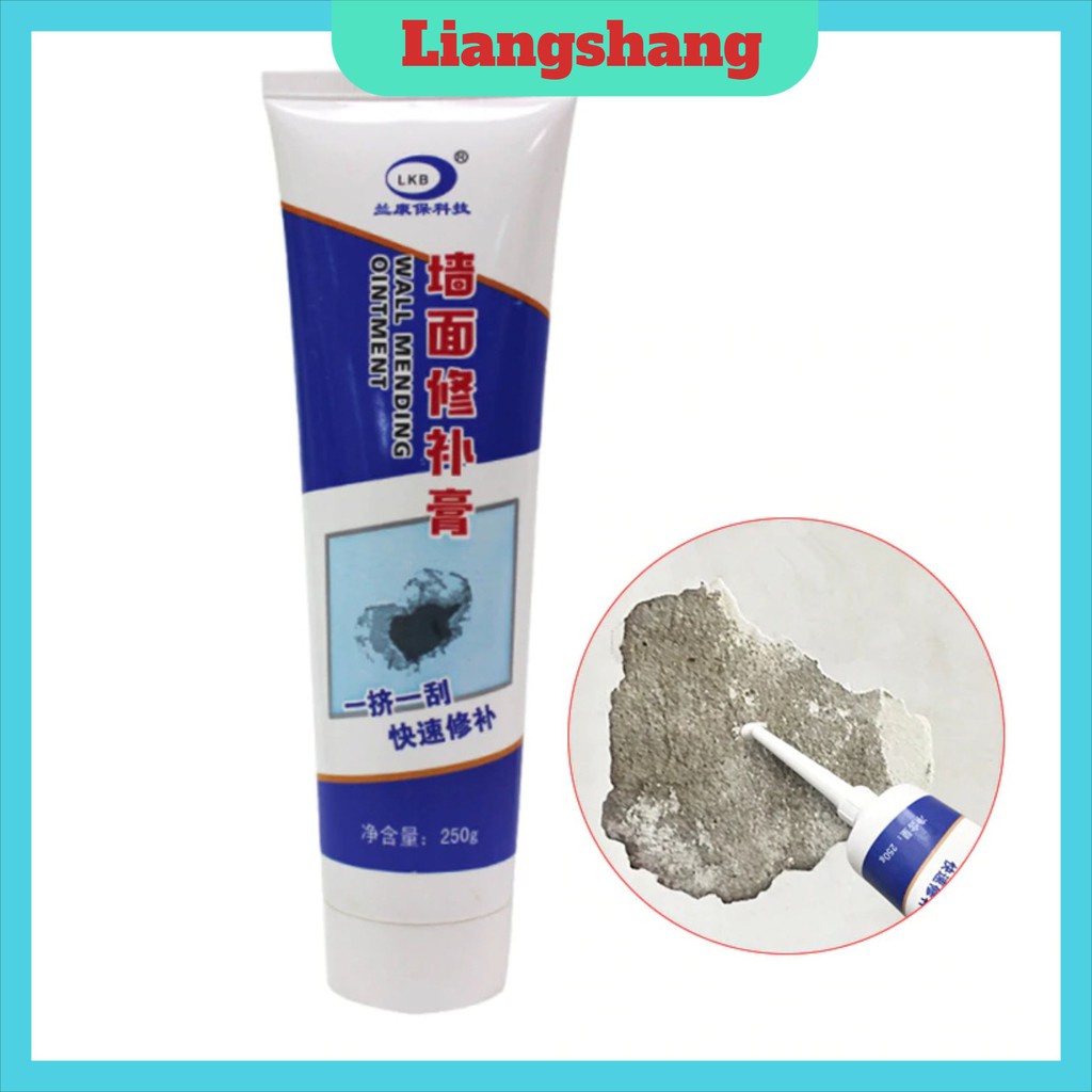 Keo Vá Tường Chống Thấm LKB 250gr - Trám Trét Vết Nứt Khe Hở Tường - Chống Mốc Ẩm Làm Sạch Tường