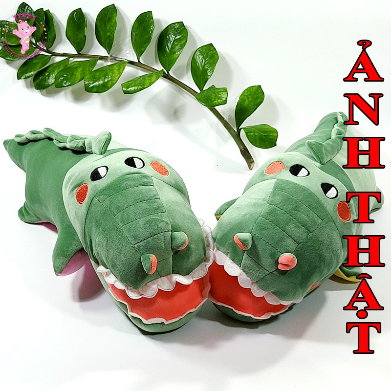 Gấu Bông Hà Mã Size 50Cm Hàng Cao Cấp Vải Nhung Co Dãn 4 Chiều Mặt Siêu Ngộ Nghĩnh Xuất Dư Siêu Thị Có Thể Giặt Máy