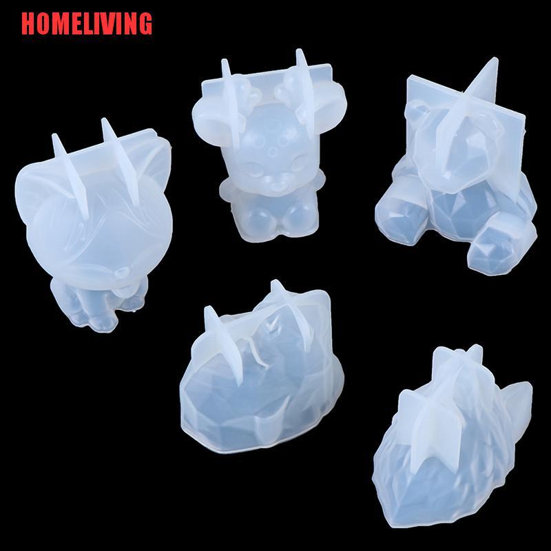 [HOMELIVING] Khuôn silicone Hình Gấu Hình Học DIY Âm Thanh Nổi Trang Trí Gương