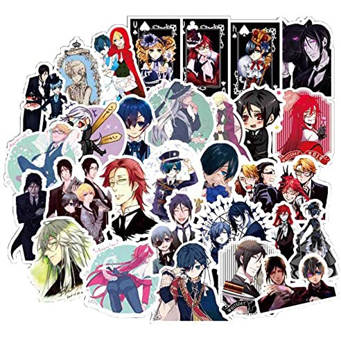 Sticker/ hình dán anime Kuroshitsuji- Hắc quản gia(combo10-50 stickers, randoms)