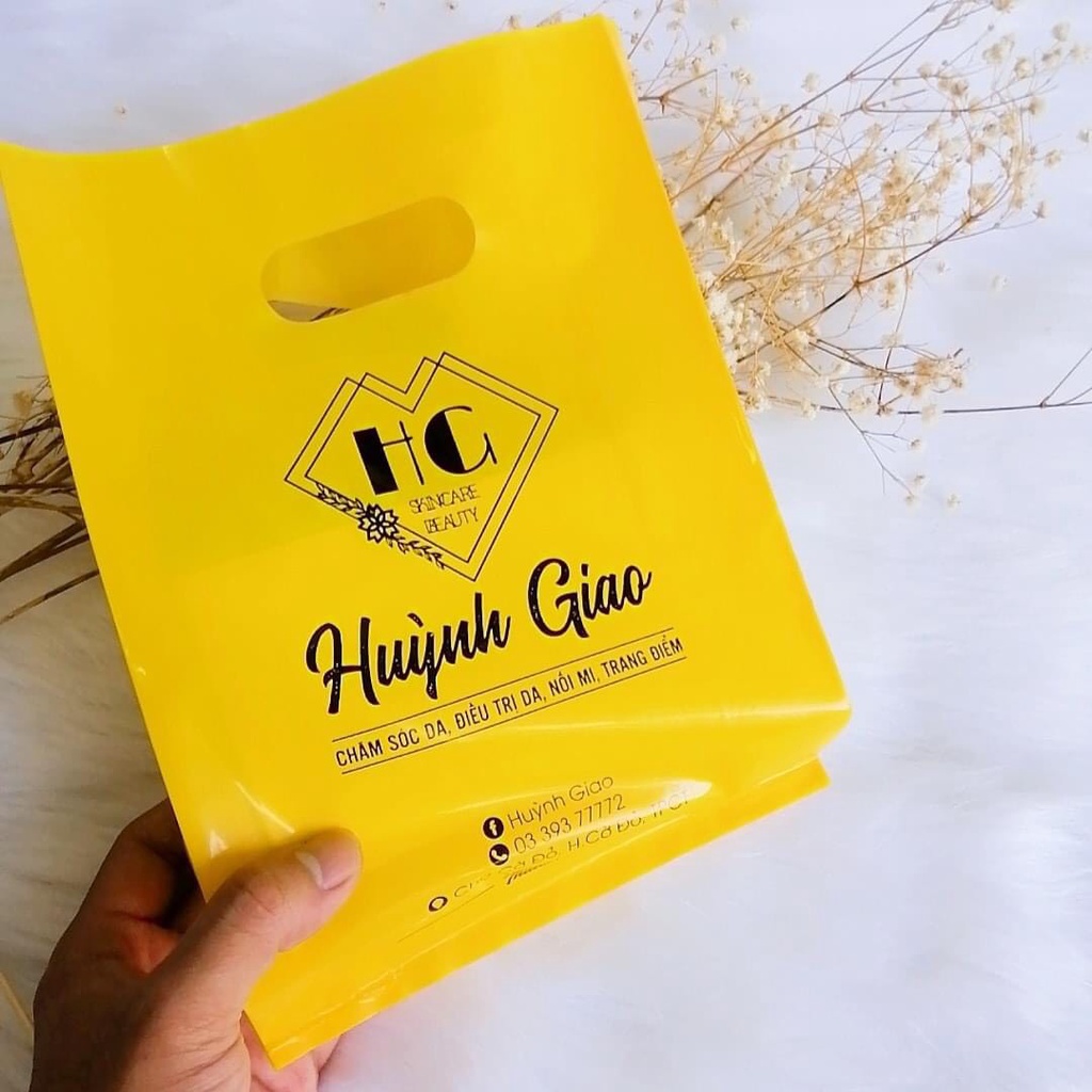 10kg túi pe. in túi bóng cho các shop cam kết hàng công ty. túi nilon loại cao cấp. bóng loáng cầm mát tay