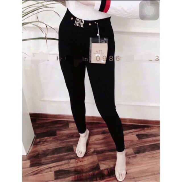 QUẦN TREGGING CẠP CAO ĐINH CHỮ SANG CHẢNH