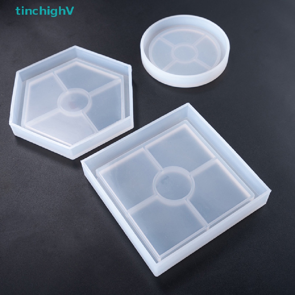 [TinchighV] Khuôn Silicone Làm Khay Tròn Xi Măng Cỡ Lớn [Mới]
