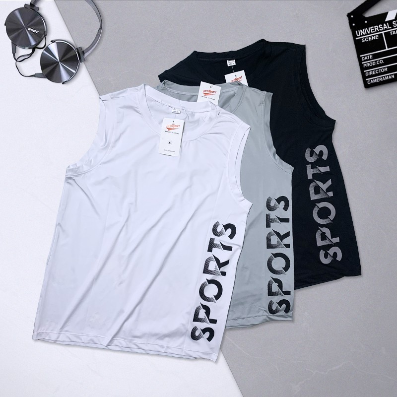 Áo thun nam ba lỗ đẹp KO&DO mã "TT2" thể thao Tank top mát form rộng nách tập gym, bóng rổ chất lưới co giãn mùahè