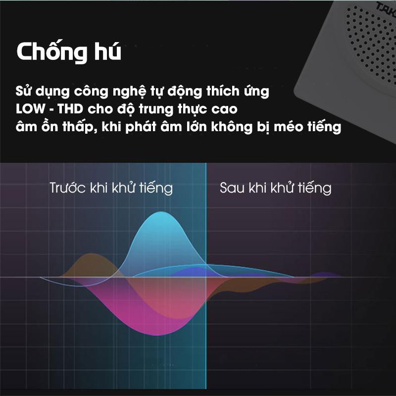 Máy Trợ Giảng Có Dây Takstar E126 Nhỏ Gọn, Công Suất Lớn, Đa Phương Tiện, Chính Hãng Cao Cấp Bảo Hành 1 Năm