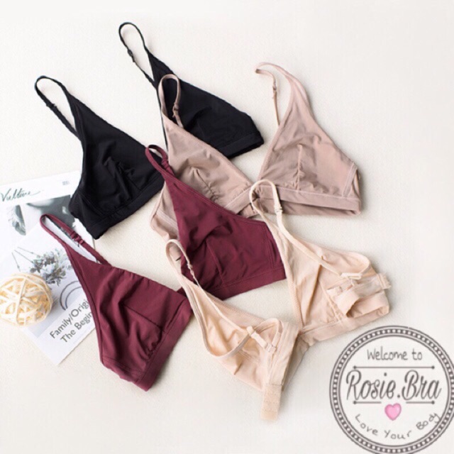 Áo Lót Bralette SepSweet lụa mỏng mềm mịn B048