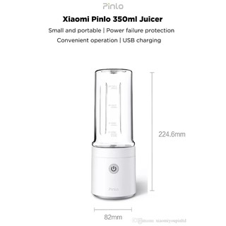 Máy xay Sinh Tố Thông Minh XIAOMI Pinlo hand juice machine 350ml mini cho nhà bếp thực phẩm hoa quả thịt tỏi ớt cầm tay