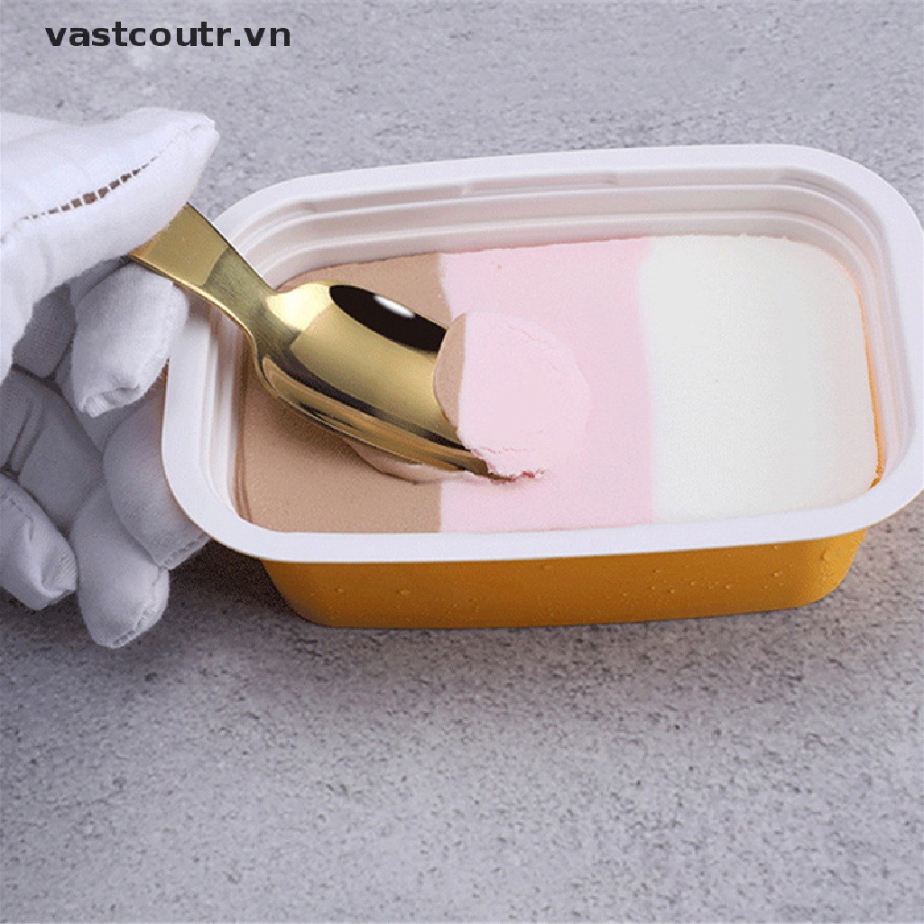 Muỗng Cà Phê Mini Tay Cầm Ngắn Bằng Thép Không Gỉ