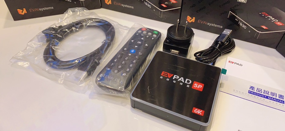 신제품 Đầu thu TiVi UBOX TIVI + -Kênh Truyền Hình Hàn Quốc - EVPAD 5P - 6K BOX