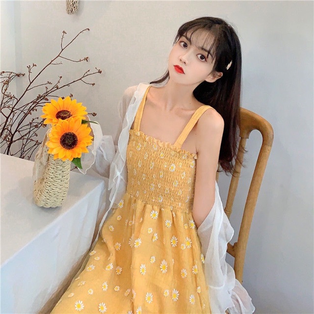 váy hoa cúc bồng bềnh order (CÓ ẢNH THẬT) | BigBuy360 - bigbuy360.vn