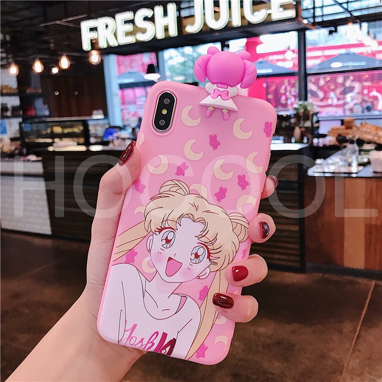 Ốp điện thoại Sailor Moon cho máy Xiaomi Redmi 4A/ 5A/ 4X/ 5 Plus/ 6 Pro/ Note 4X/ Note3/ 7 Pro