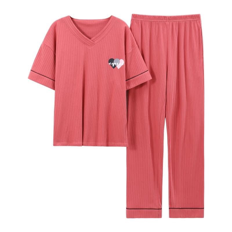 SH626 Bộ mặc nhà nữ quần lửng thun cotton cao cấp hàng nhập