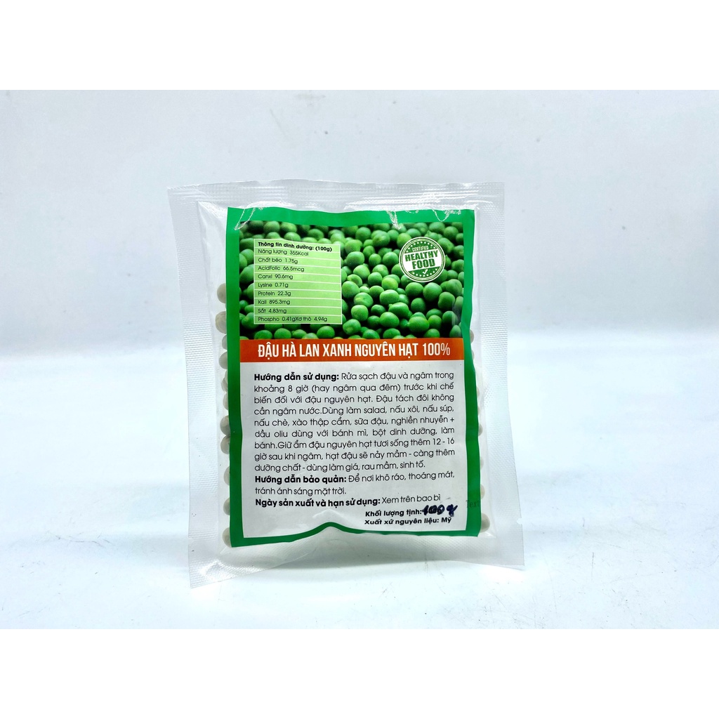 Đậu Hà Lan khô nguyên hạt Sfood không biến đổi gen