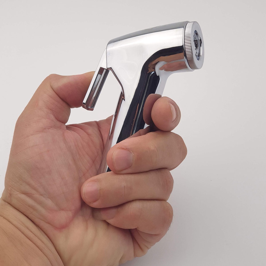 Bộ xịt vệ sinh tăng áp cao, chất liệu nhựa ABS mạ Chrome Eurolife EL-X01