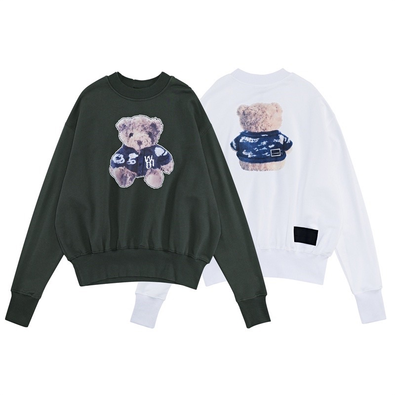 ÁO NỈ SWEATER IN HÌNH GẤU 2 MẶT DÀNH CHO NAM VÀ NỮ MÙA THU ĐÔNG