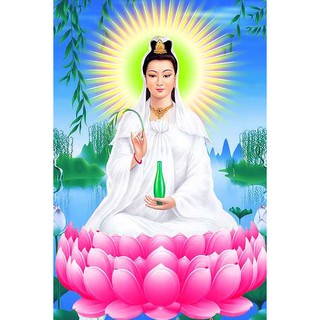 Tranh đính đá toàn bộ, Tranh Phật Quan Thế Âm Bồ Tát