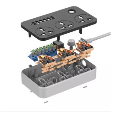 ⚡MIỄN SHIP⚡ Ổ cắm điện đa năng thông minh 6 USB sạc nhanh dây dài 2m chịu nhiệt tốt (T05)