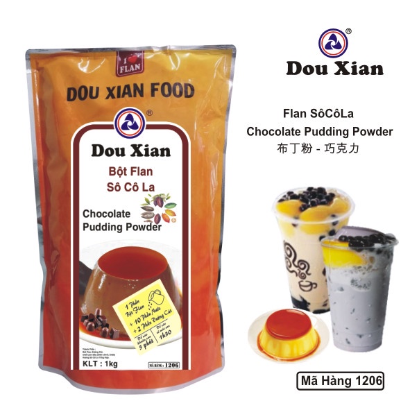 Bột bánh Flan - Pudding Dou Xian - Gói 1kg