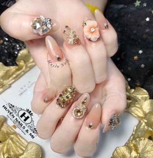 Charm nơ trang trí nail