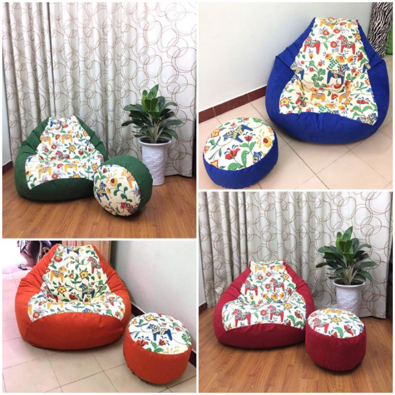 Set vỏ gối lười hạt xốp
