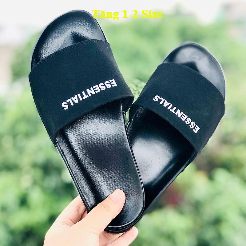 Dép Unisex essential 𝐄𝐒𝐒𝐄𝐍𝐓𝐈𝐀𝐋𝐒 ❤️FREESHIP + Hộp❤️ dép essentials essent quai ngang thể thao nam nữ quai nhung, kèm tag