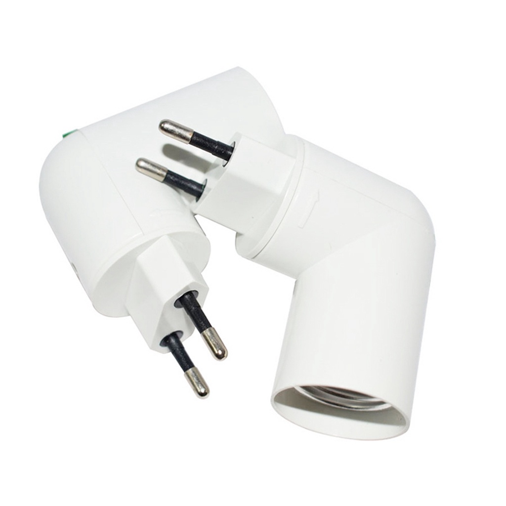 Bộ chuyển đổi phích cắm EU US US chống cháy có thể điều chỉnh nối đui đèn LED xoay 360 độ có công tắc đi kèm