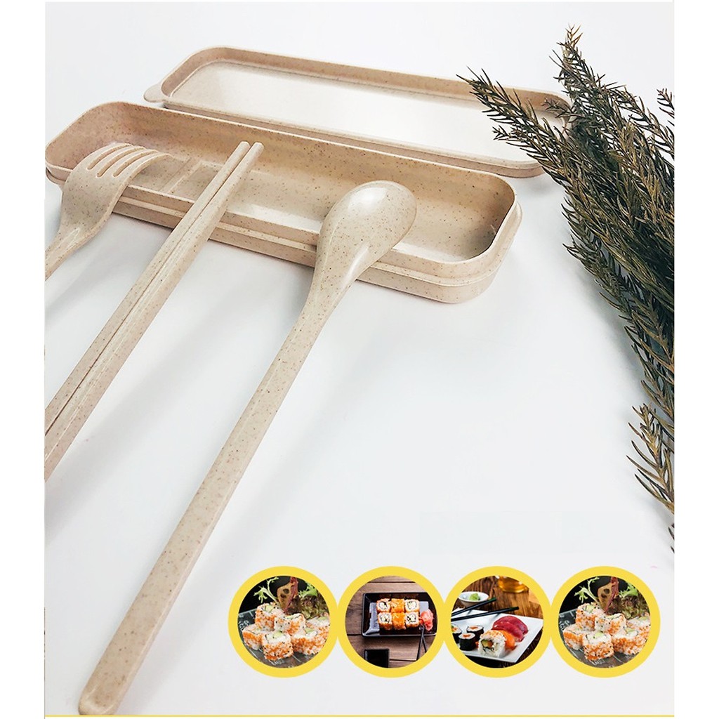 Bộ Hộp Cơm Giữ Nhiệt Thủy Tinh Văn Phòng Cao Cấp - Kèm Túi Xách và Hộp Đựng Đũa Thìa (Màu Xanh Nõn chuối) - HV Store 165