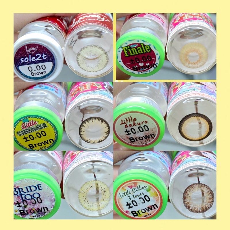 50 mẫu lens Nâu_Brown HOT  size không giãn 14,0 m- không độ- hàng mới_kính áp tròng nâu _Sam Eyes(FREE SHIP)