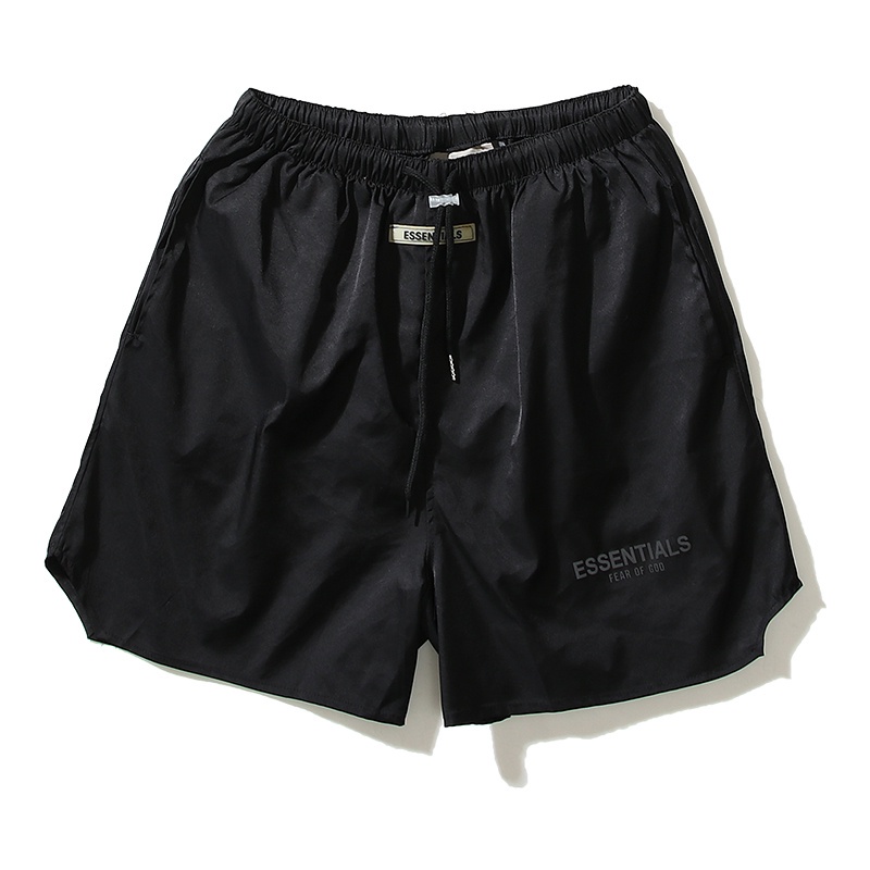 Quần Short Dây Rút Vải Nilon Mỏng Màu Sáng Phong Cách Đường Phố Trẻ Trung