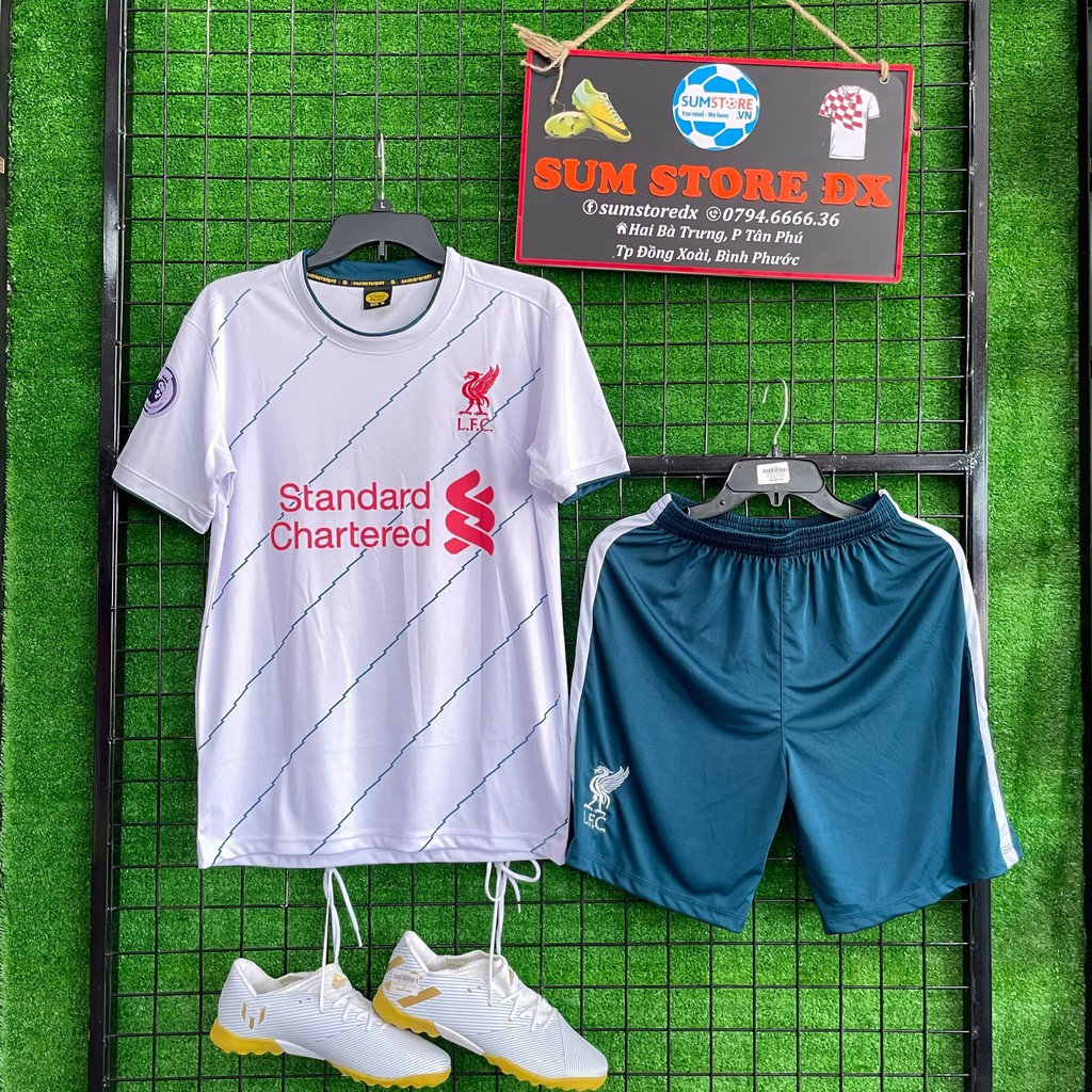 Áo Đá Banh CLB Liverpool Trắng Mới SV 2021–Đồ Bóng Đá, Đồ Thể Thao Nam Nữ Mẫu Mới