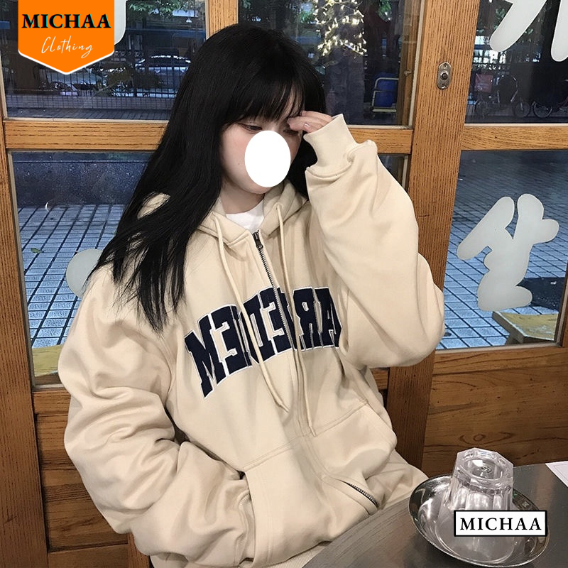 Áo Khoác Nỉ ARPEDIEM Nam Nữ Ulzzang Unisex Tay Rộng, Áo Khoác Dây Kéo Form Rộng - MICHAA