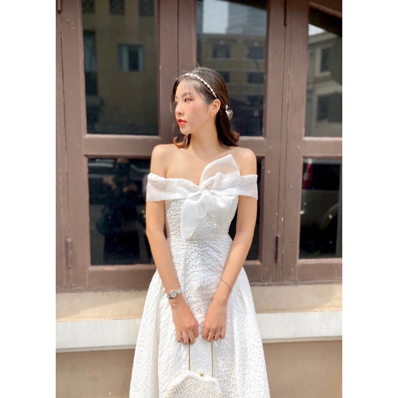 Snowie Dress, hai màu xanh trời và trắng Owlcat.chu o | BigBuy360 - bigbuy360.vn