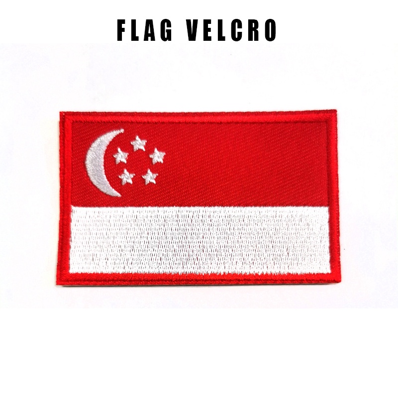 Miếng dán hình lá cờ trang trí quần áo ba lô